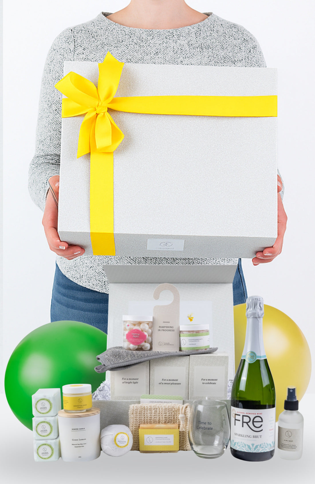 Congratulations gift basket, Celebration gift box by Lizush