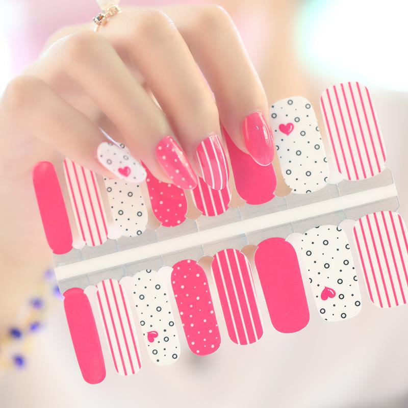 Pink Valentine Heart by Candied Nails