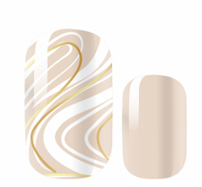 Golden Swirl by Candied Nails