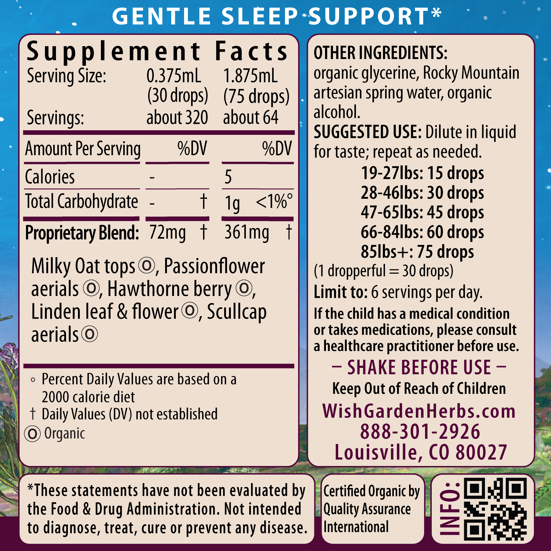 Sleepy Nights &amp; Fresh Mornings For Kids by WishGarden Herbs