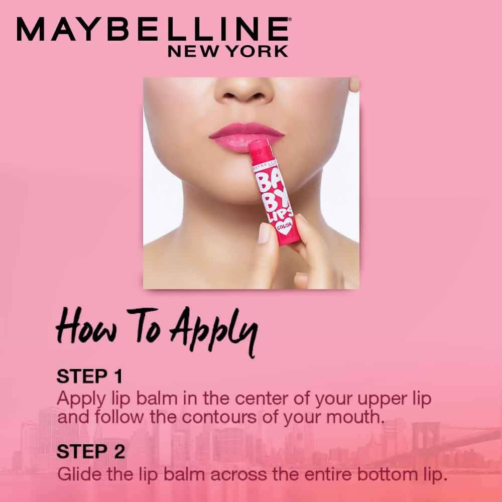 Maybelline New York Baby Lips Lip Balm (Pink &amp; Red) by Dista