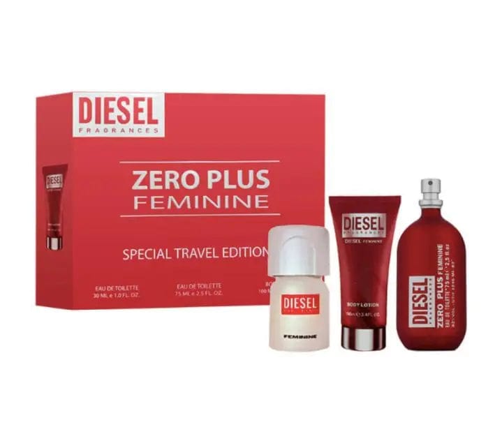 Zero Plus Feminine Travel Edition By Diesel For Women (3pc Gif Set) by perfumesandrea