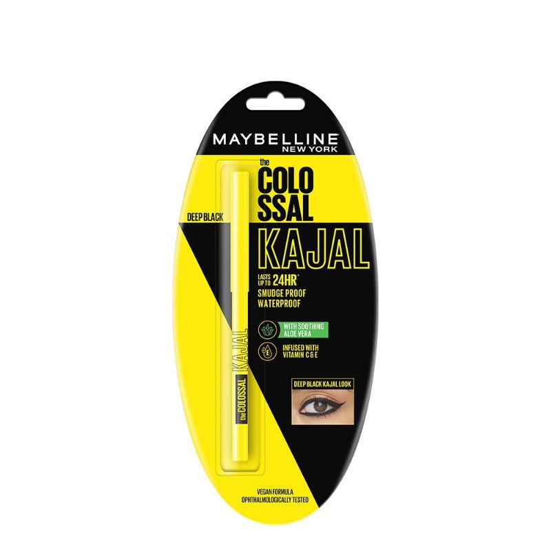 Maybelline New York Colossal Kajal,Black, 0.35g by Dista
