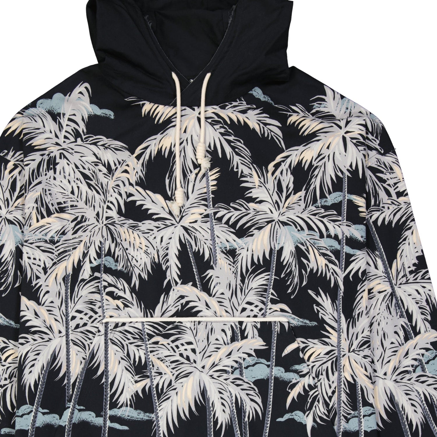 Palm Angels Hooded Printed Shirt Men