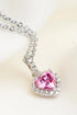 1 Carat Sparkala™ Heart Pendant Necklace (Platinum-Plated Fine Silver) by Sparkala
