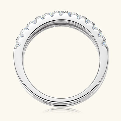 925 Sterling Silver Sparkala™ Double Layered Ring by Sparkala