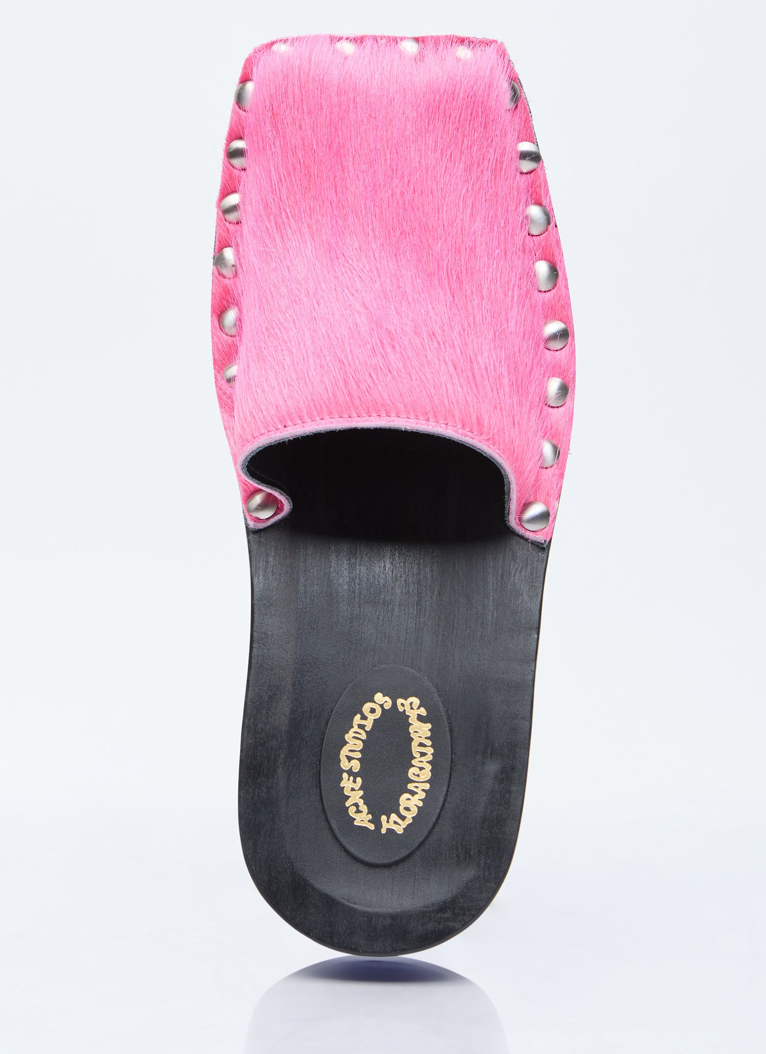 Acne Studios Women Hairy Wood Clogs by Luosophy