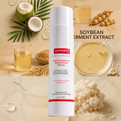 Deep Treatment Acne Cleansing Foam Cleanser by gymsegbë