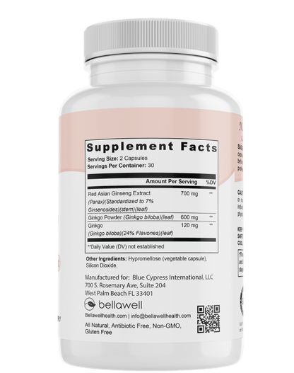 Ginkgo Biloba Formula by Bellawell by Bellawell Health