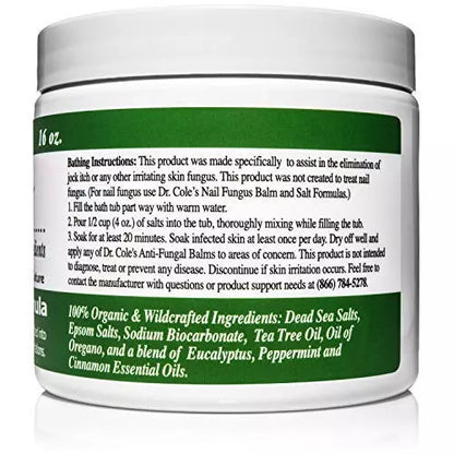 11 - Dr. Cole’s Organic Anti-fungal Skin Soaking Salts by COLEHERBALS LLC