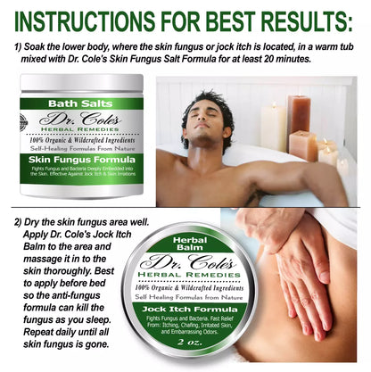 11 - Dr. Cole’s Organic Anti-fungal Skin Soaking Salts by COLEHERBALS LLC