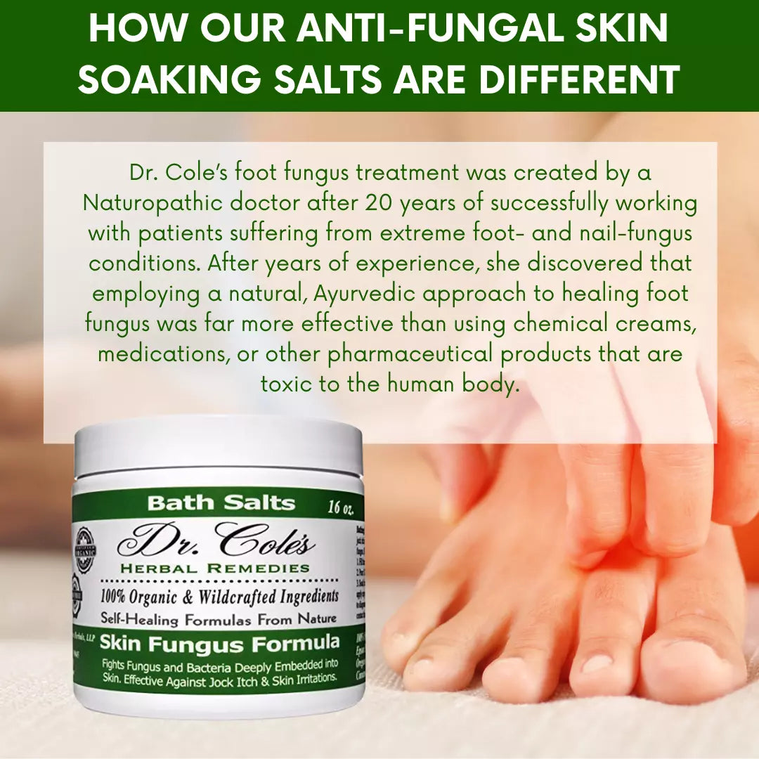 11 - Dr. Cole’s Organic Anti-fungal Skin Soaking Salts by COLEHERBALS LLC