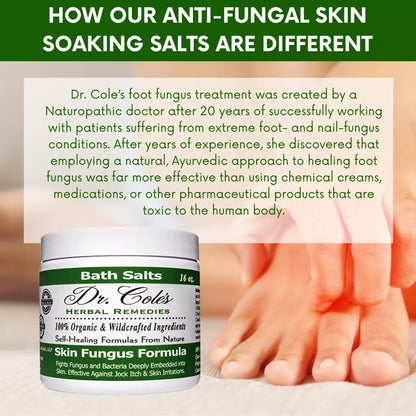 11 - Dr. Cole’s Organic Anti-fungal Skin Soaking Salts by COLEHERBALS LLC