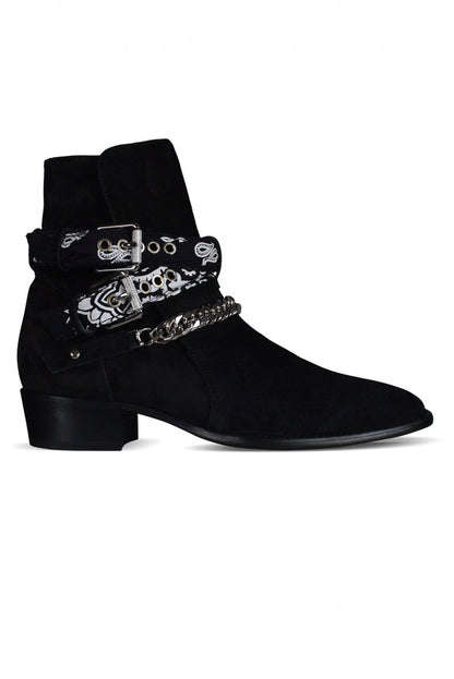 Amiri Men Boots Bandana Buckle by Luosophy