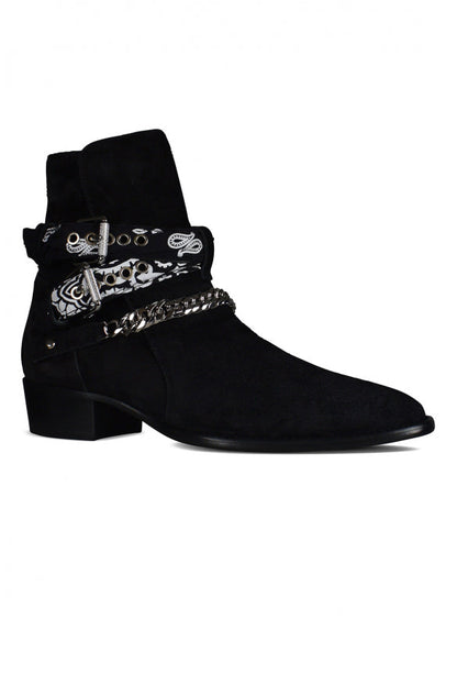 Amiri Men Boots Bandana Buckle by Luosophy