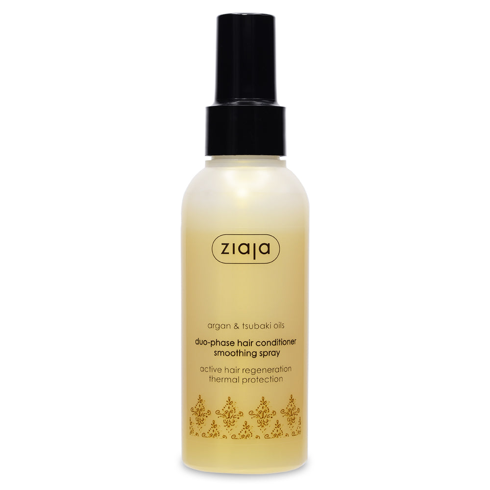 Argan &amp; Tsubaki Oils duo-phase smoothing spray hair conditioner by Ziaja® USA Webstore