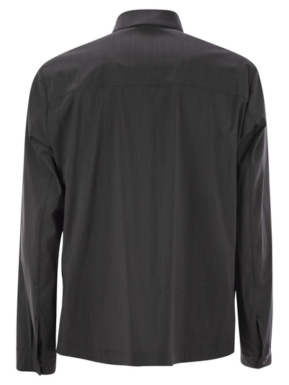 Herno Men Shirt-Cut Jacket In Tech Wool by Luosophy
