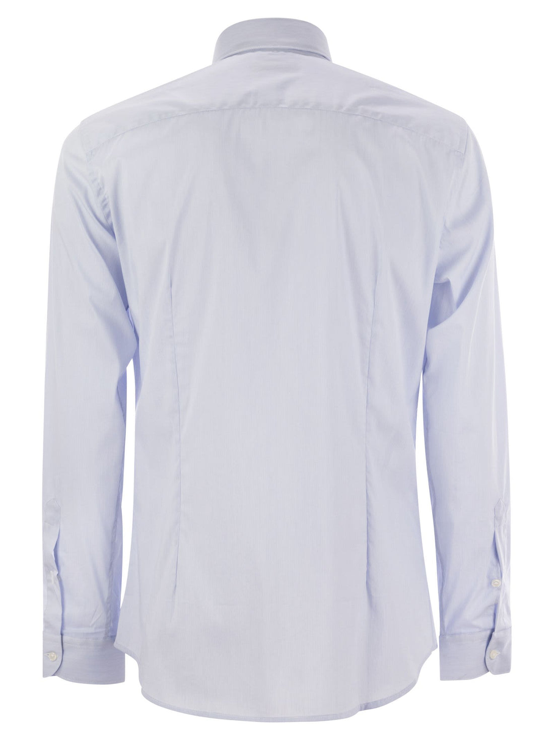 Fay Men Stretch Poplin Shirt With French Collar by Luosophy