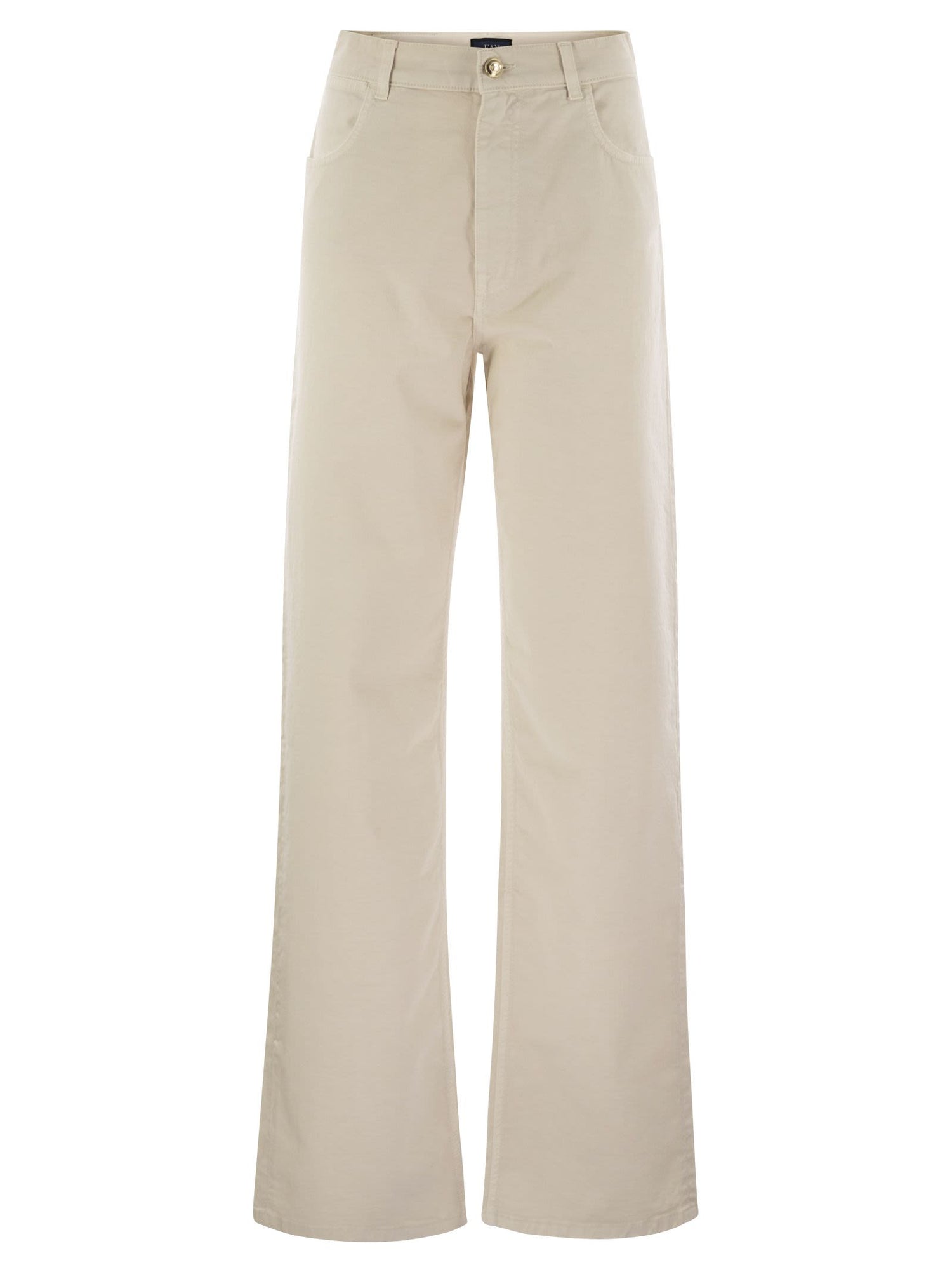 Fay Women 5-Pocket Trousers In Stretch Cotton Drill by Luosophy
