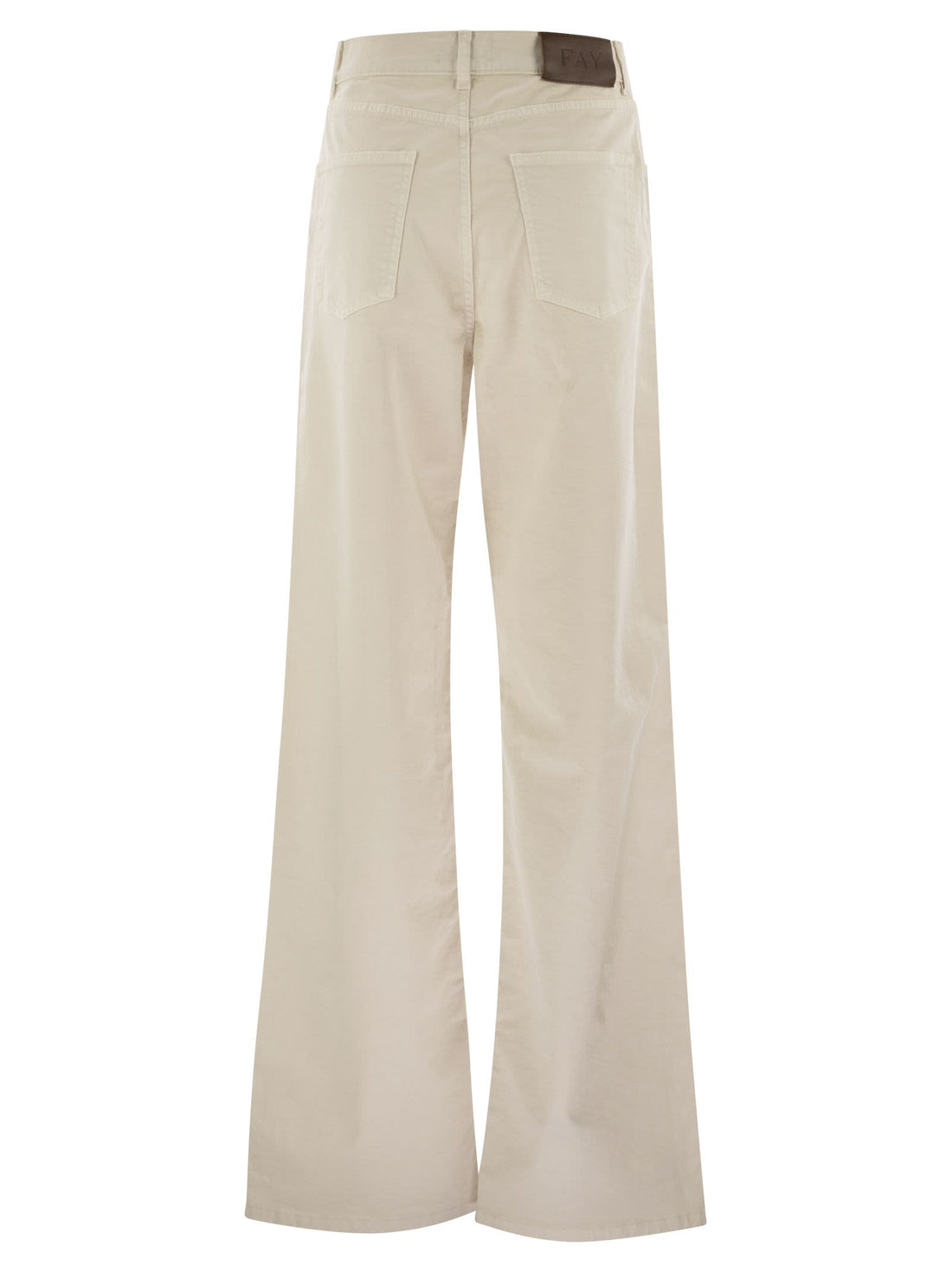 Fay Women 5-Pocket Trousers In Stretch Cotton Drill by Luosophy