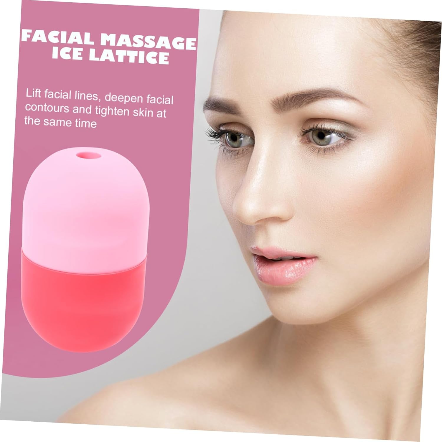 Silicone Ice Face Roller for Skincare Manual Massage Tool to Reduce Puffiness and Dark Circles Versatile Eye Roller for Men and Women for Sunburn Relief and Skin Care Routine by Korean Skin Care