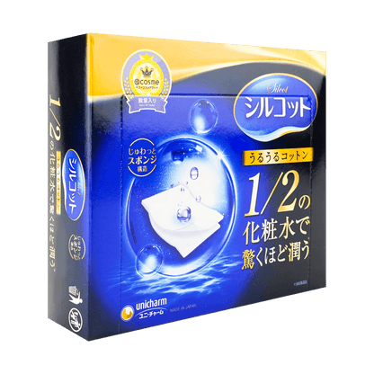 Unicharm Silcot Sponge Touch Moisturizing Cotton Pad by AsiaBeautyMall