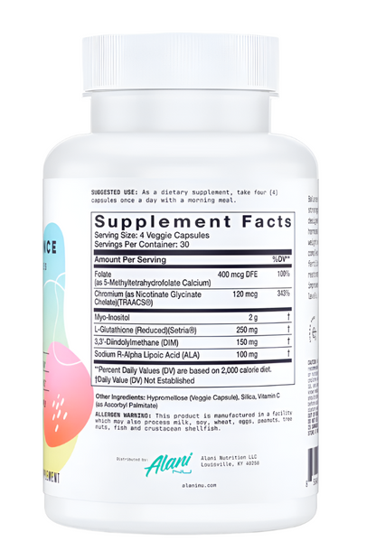 Alani Nu Balance Capsules - 120 Capsules (30 Servings) by Comito Wellness