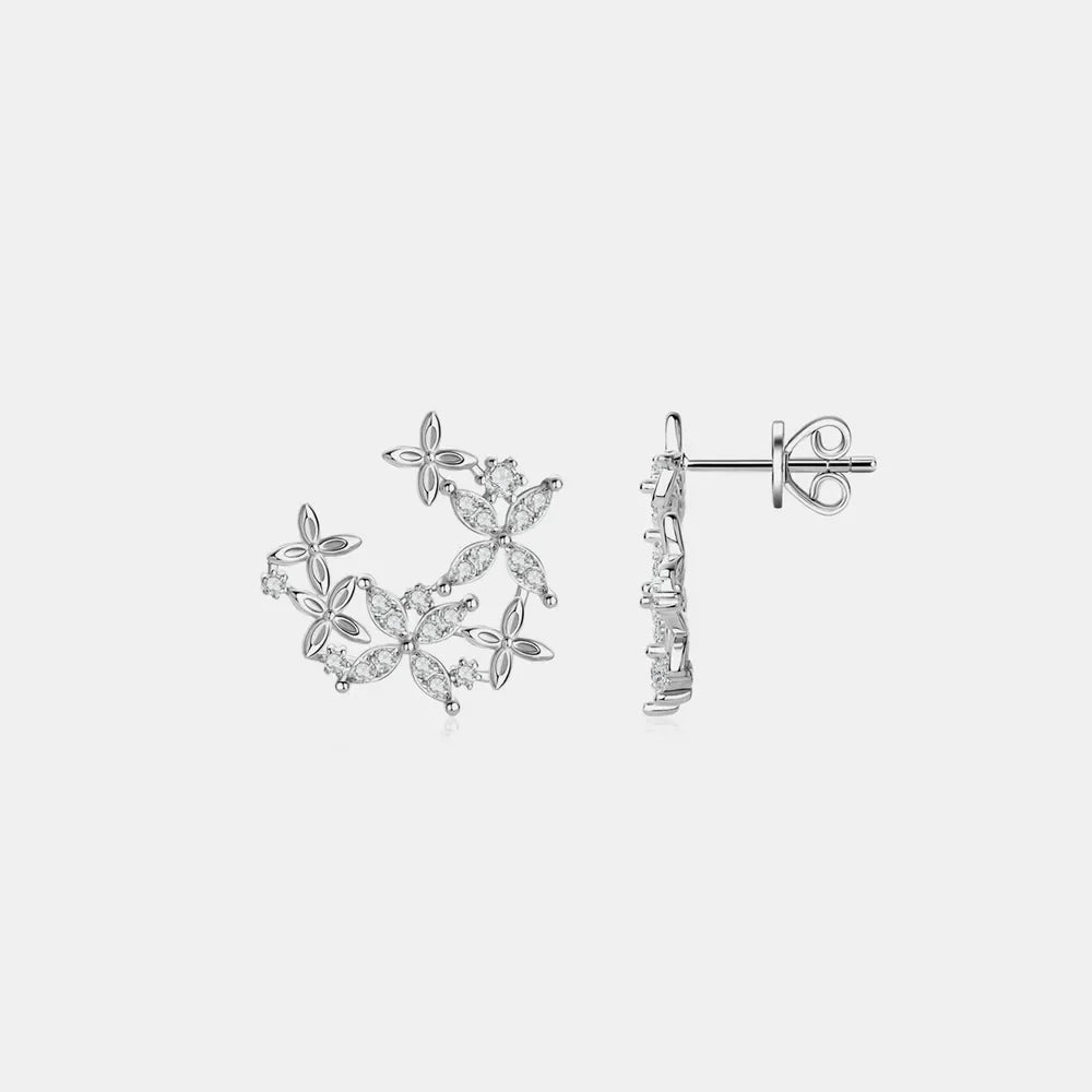 925 Sterling Silver Sparkala™ Lucky Clover Earrings by Sparkala