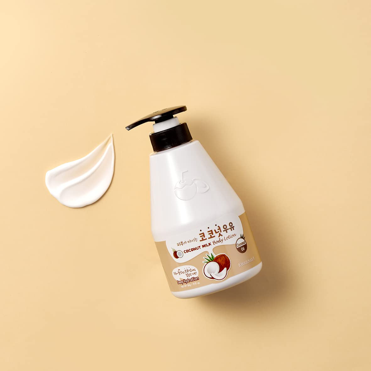 Kwailnara Coconut Milk Body Lotion &amp; Body Wash Set – Deeply Hydrating &amp; Refreshing Korean Skincare Set with Coconut Extract, 560G / 19.75Oz Each by Korean Skin Care