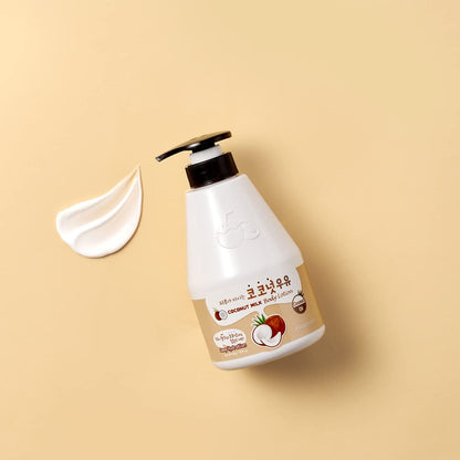 Kwailnara Coconut Milk Body Lotion &amp; Body Wash Set – Deeply Hydrating &amp; Refreshing Korean Skincare Set with Coconut Extract, 560G / 19.75Oz Each by Korean Skin Care