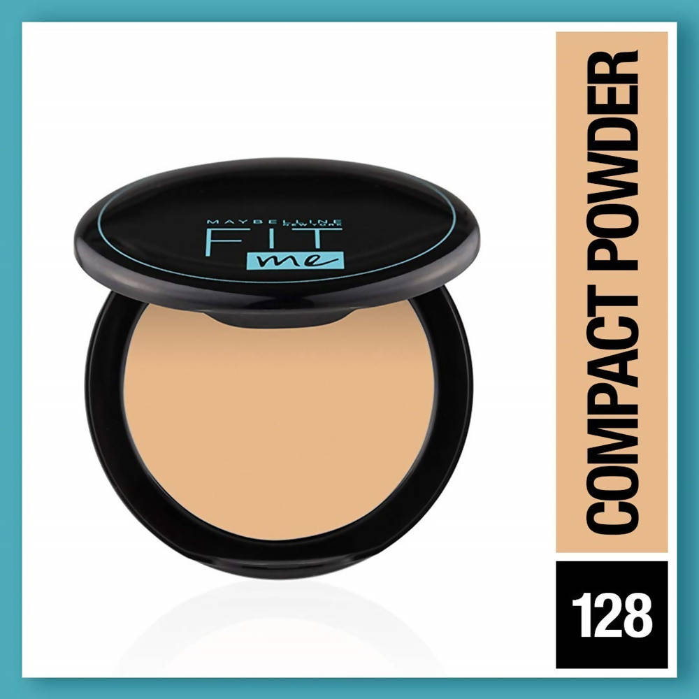 Maybelline New York Fit Me 12Hr Oil Control Compact, 128 Warm Nude by Dista