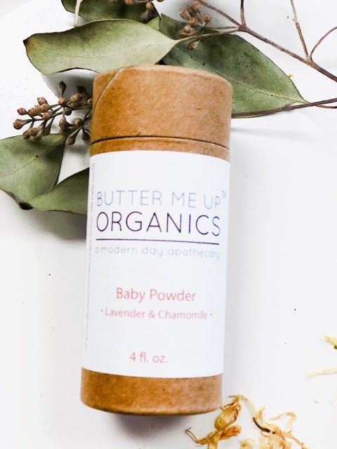 All Natural Talc Free Baby Powder / Organic Baby Powder / Feminine Powder by Butter Me Up Organics