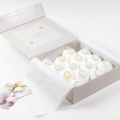 Bulk - 100 Natural Vegan Mix scents Bath Bombs - White by Lizush