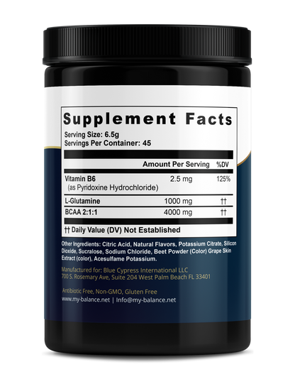 BCAA - Branched Chain Amino Acids | Watermelon Flavor by My Balance