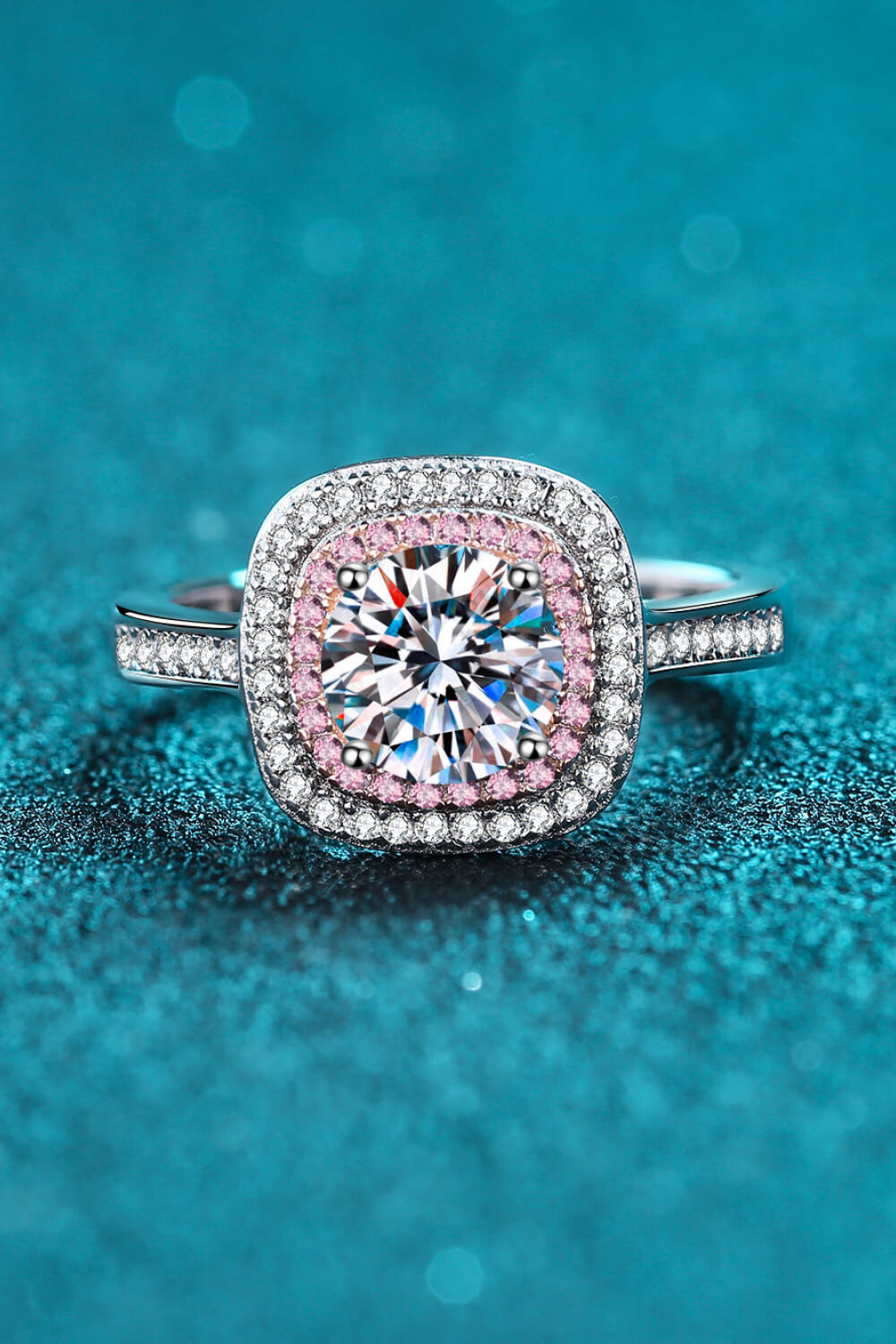 Need You Now Pink Sparkala™ Ring (Rhodium Over Pure Sterling Silver) by Sparkala