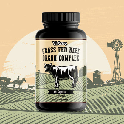 Grass Fed Beef Organ Complex Capsules by Virtrue