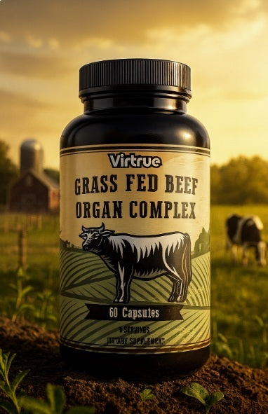 Grass Fed Beef Organ Complex Capsules by Virtrue