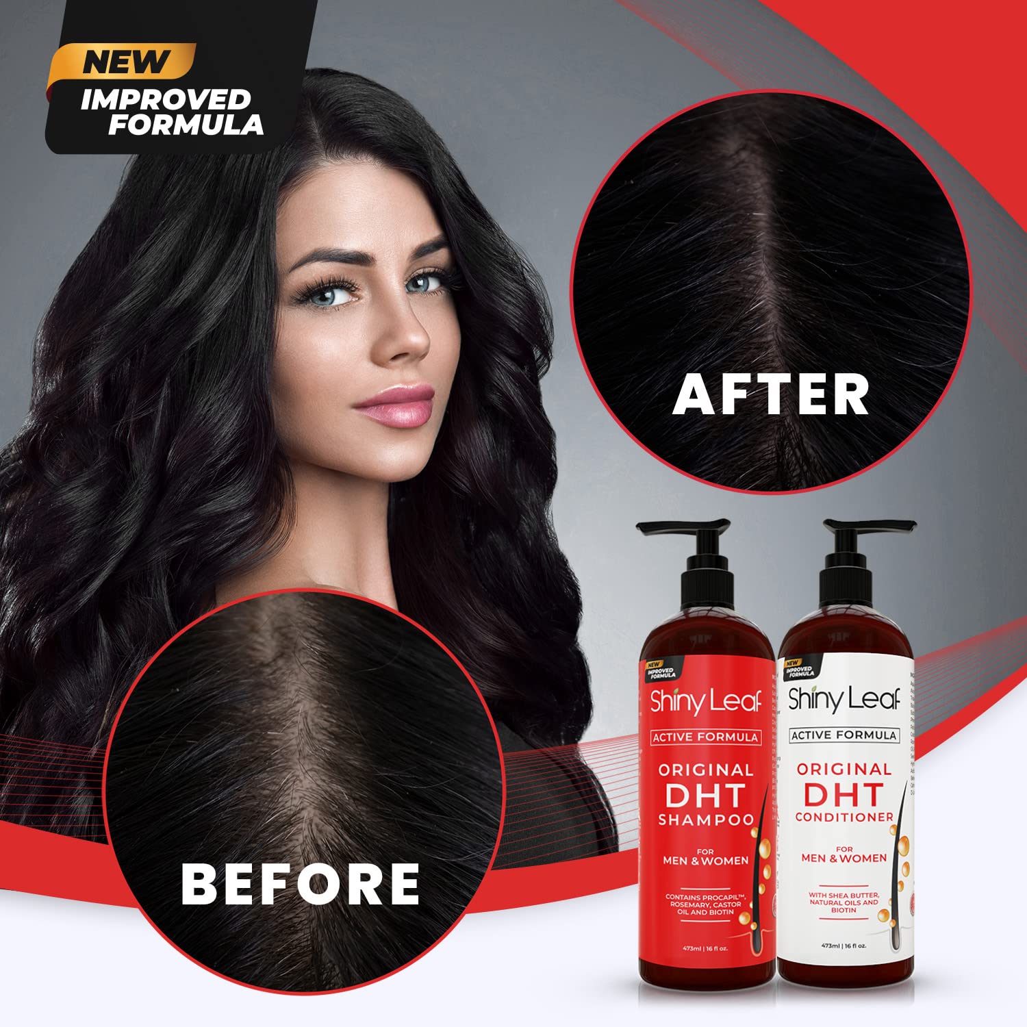 DHT Blocker Shampoo &amp; Conditioner Bundle by Shiny Leaf
