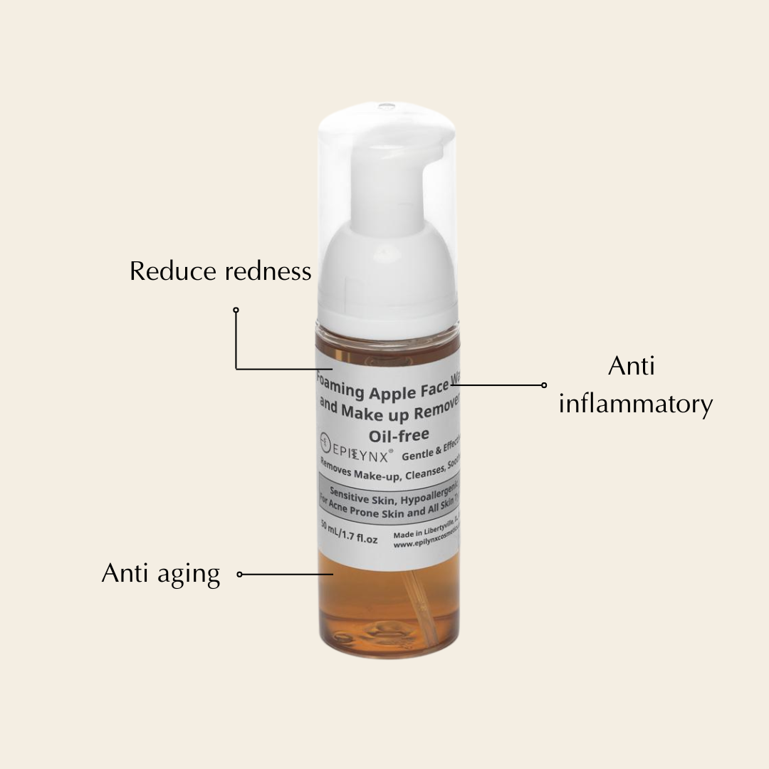 Gentle Foaming Facial Cleanser – Aloe, Apple &amp; Ashwagandha for All Skin Types