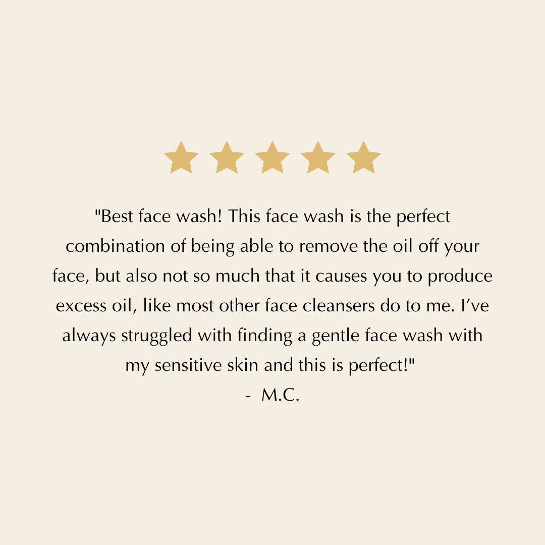 Gentle Foaming Facial Cleanser – Aloe, Apple &amp; Ashwagandha for All Skin Types