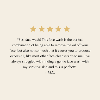 Gentle Foaming Facial Cleanser – Aloe, Apple &amp; Ashwagandha for All Skin Types