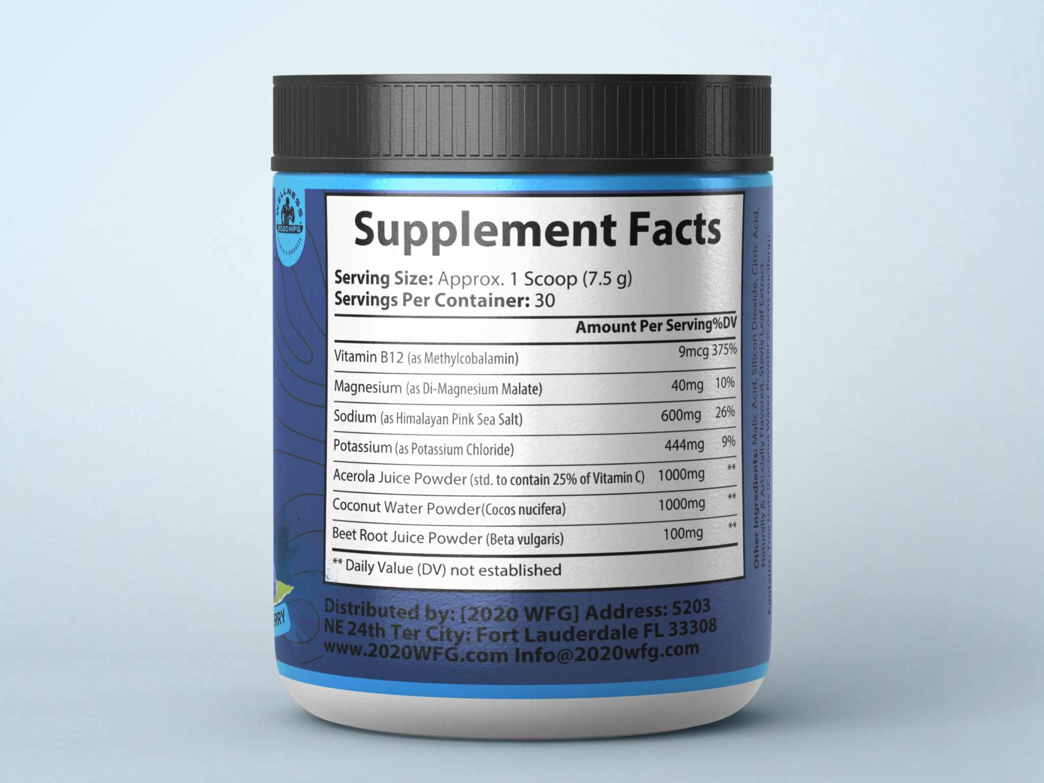 HYDRABOLIN – Advanced Electrolyte Formula | Blue Raspberry Flavor by 2020WFG