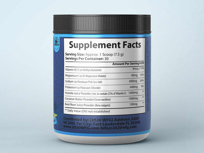 HYDRABOLIN – Advanced Electrolyte Formula | Blue Raspberry Flavor by 2020WFG