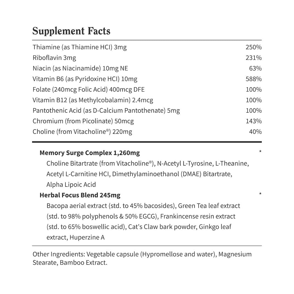 Brain Food - Buy 2 Get 1 Free by Snap Supplements