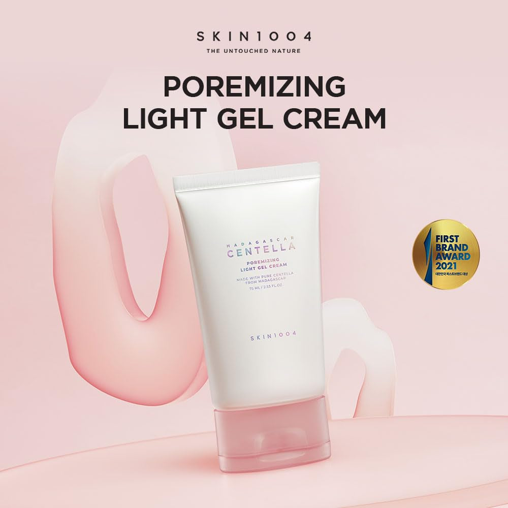 Madagascar Centella Poremizing Light Gel Cream 2.53 Fl.Oz (75Ml) | Tightens Pores | Soothes Irritated Skin by Korean Skin Care