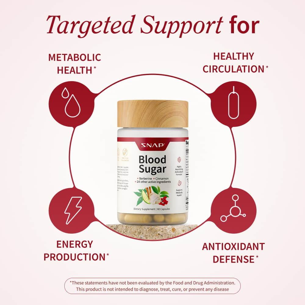 Blood Sugar &amp; Cholesterol Health Bundle by Snap Supplements