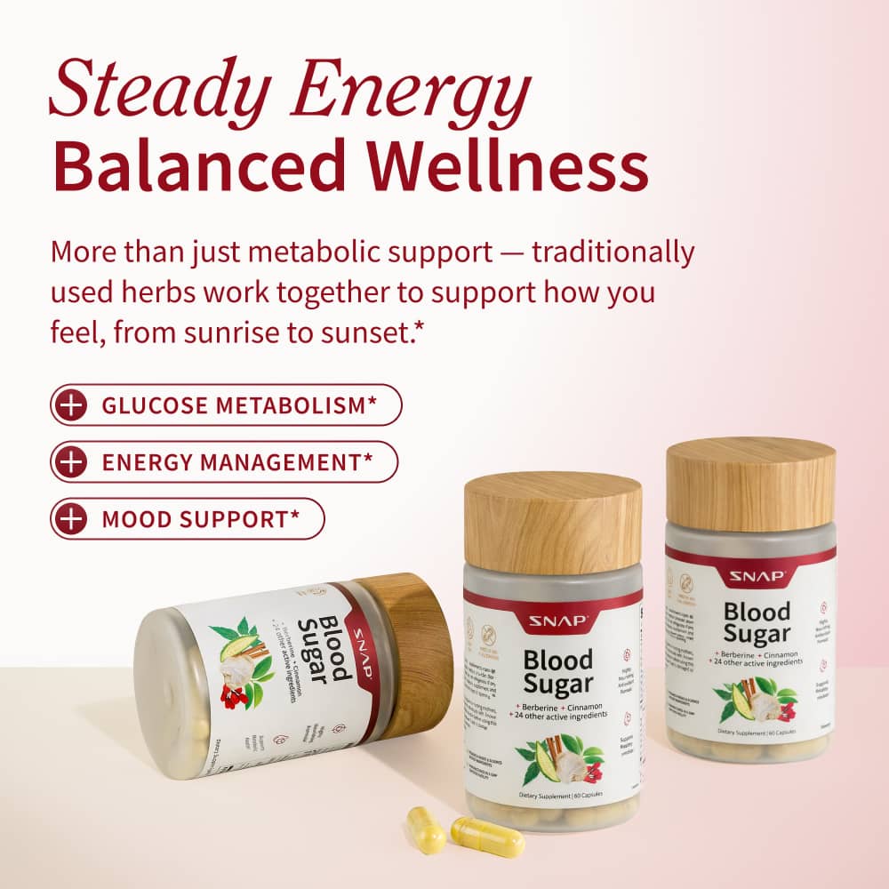 Blood Sugar &amp; Cholesterol Health Bundle by Snap Supplements