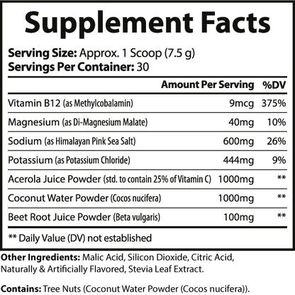 Blue Raspberry Electrolyte Hydration – Sugar-Free | Refreshing &amp; Rapid Rehydration Formula by Virtrue