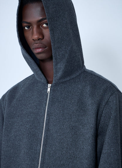 Bottega Veneta Men Double Face Wool Hooded Jacket by Luosophy