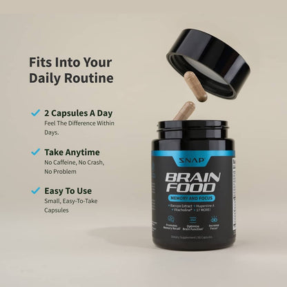 Brain Food - Buy 2 Get 1 Free by Snap Supplements